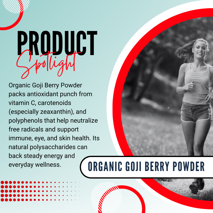Organic Goji Berry Powder (Lycium barbarum)