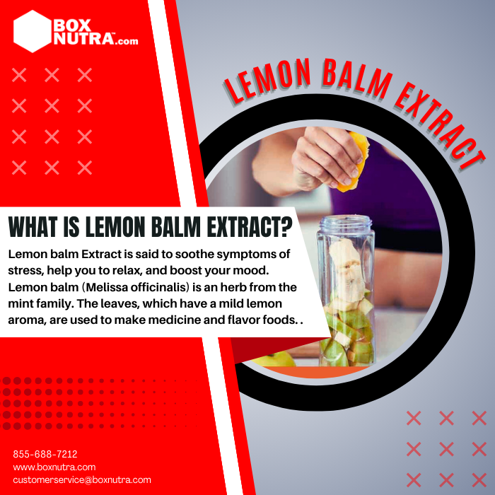 Lemon Balm Extract 10:1 (Melissa Officinalis)(Stem, Leaves, Flower)