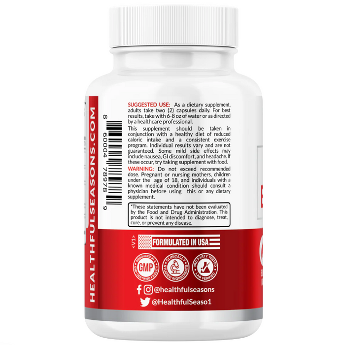 Extreme Belly Burn – Natural Supplement with Garcinia Cambogia, African Mango, Green Tea & Apple Cider Vinegar – 60 Capsules - 4 image